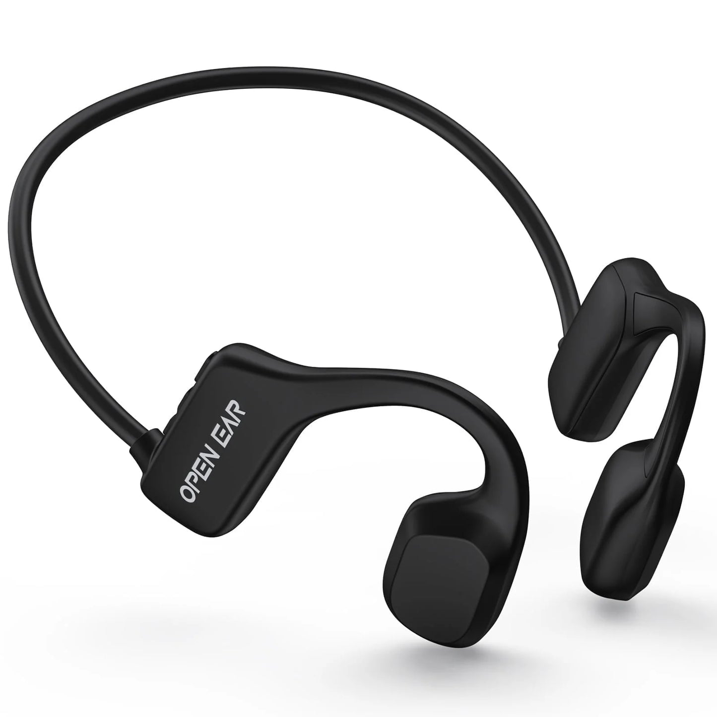 Open Ear Air Conduction Headphone, Wireless Bluetooth Earbuds 8H Playtimes Sports Earphones with Mic, Sweatproof Earbuds for Hiking, Cycling, Black