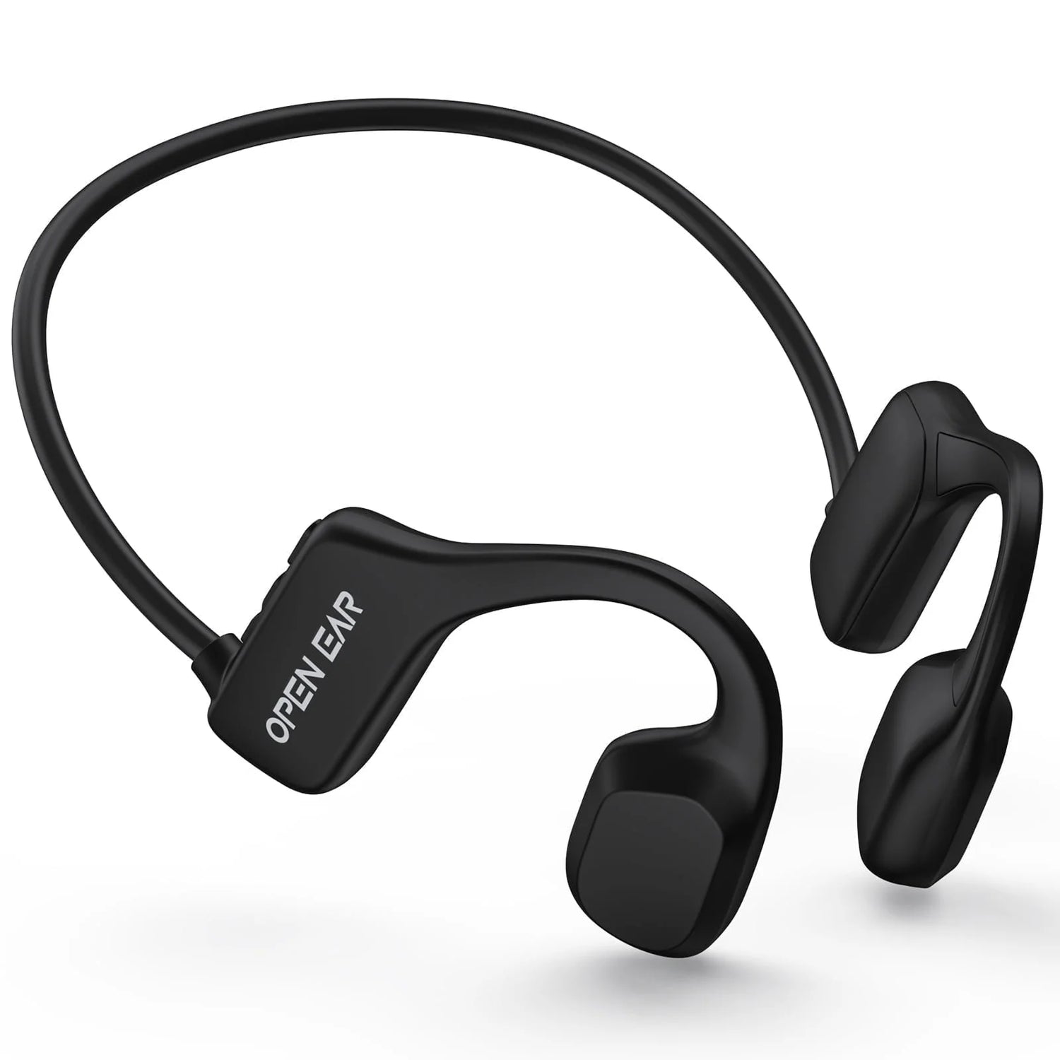 Open Ear Air Conduction Headphone, Wireless Bluetooth Earbuds 8H Playtimes Sports Earphones with Mic, Sweatproof Earbuds for Hiking, Cycling, Black