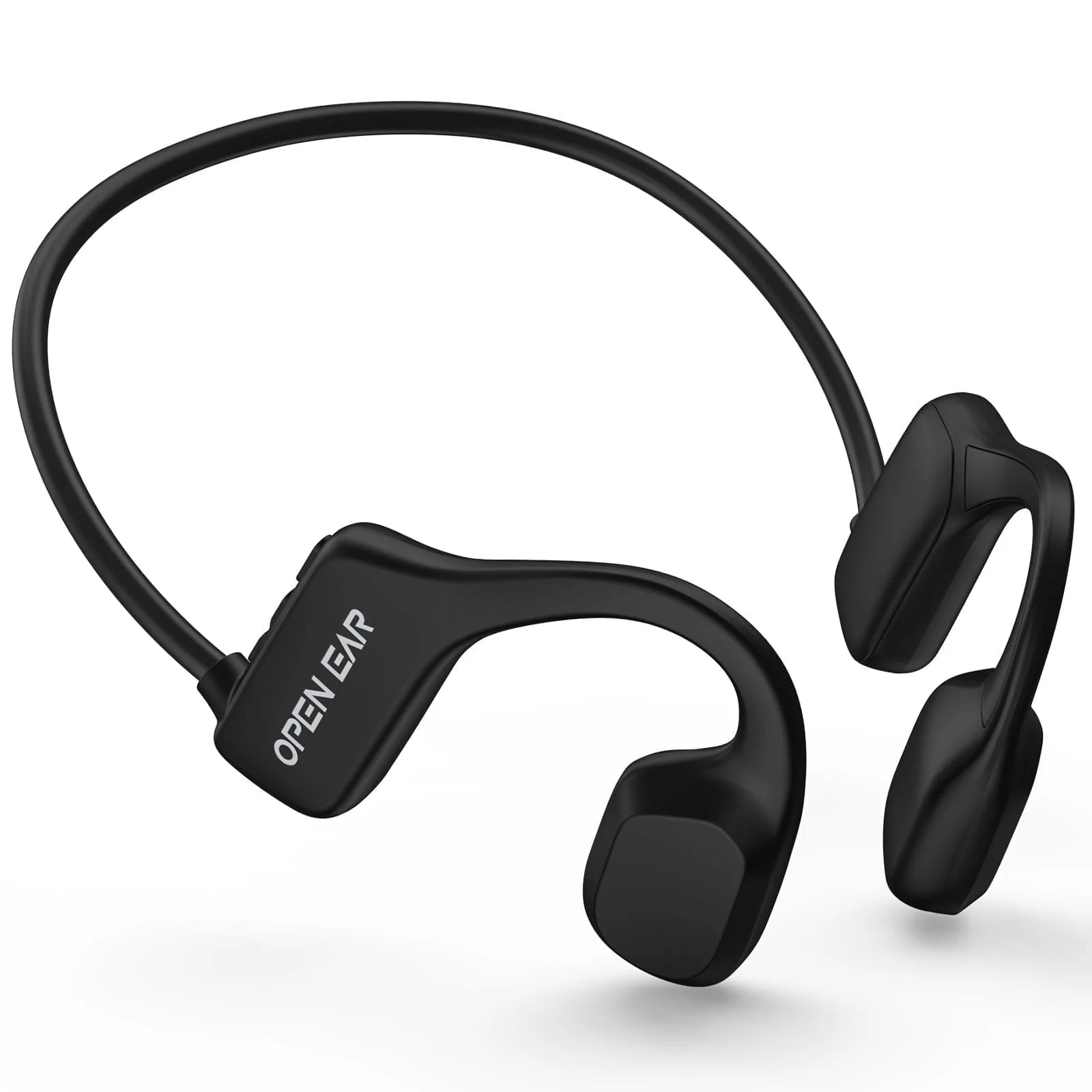Open Ear Air Conduction Headphone, Wireless Bluetooth Earbuds 8H Playtimes Sports Earphones with Mic, Sweatproof Earbuds for Hiking, Cycling, Black